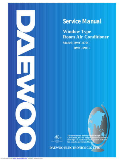 Daewoo Air Conditioner Service Manual 31
