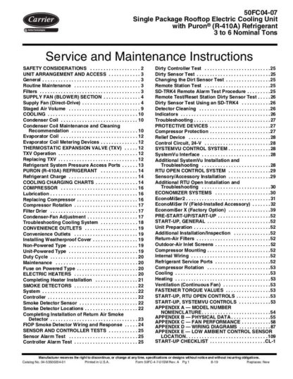 Daewoo Air Conditioner Service Manual 33
