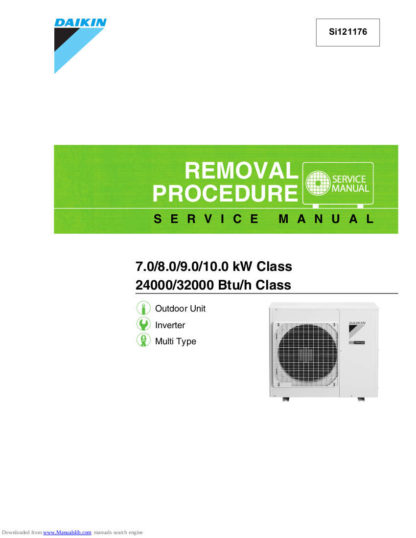 Daikin Air Conditioner Service Manual 37