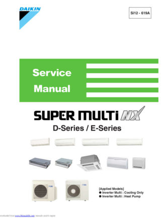 Daikin Air Conditioner Service Manual 44