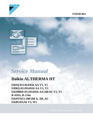Daikin Air Conditioner Service Manual 46