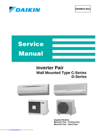 Daikin Air Conditioner Service Manual 52