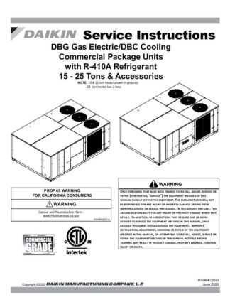 Daikin Air Conditioner Service Manual 66