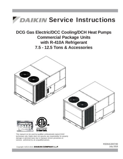 Daikin Air Conditioner Service Manual 67
