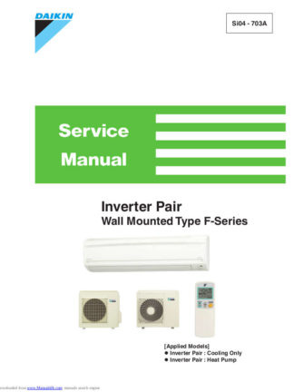Daikin Air Conditioner Service Manual 72