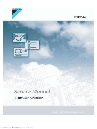 Daikin Air Conditioner Service Manual 74