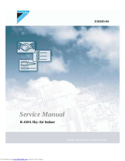 Daikin Air Conditioner Service Manual 74
