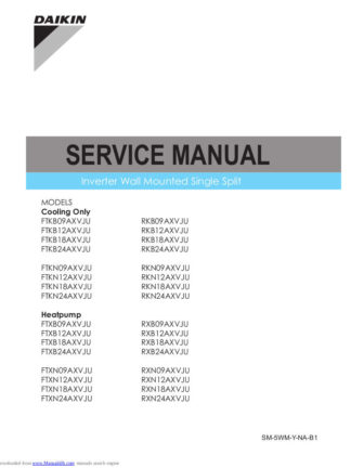 Daikin Air Conditioner Service Manual 79