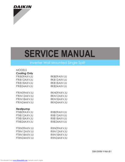 Daikin Air Conditioner Service Manual 79