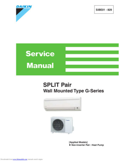 Daikin Air Conditioner Service Manual 84
