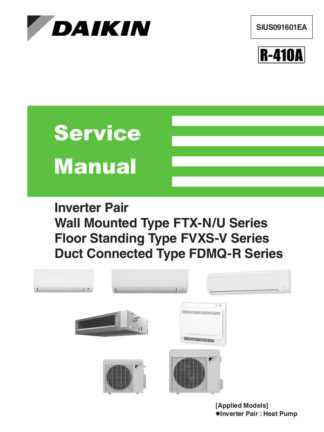 Daikin Air Conditioner Service Manual 85