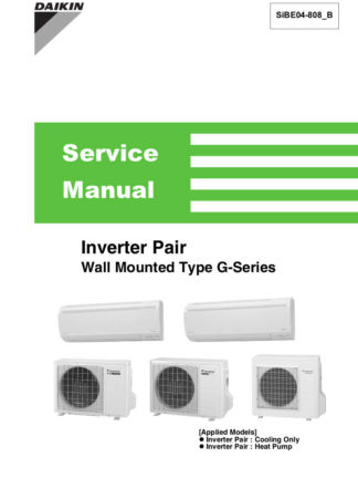 Daikin Air Conditioner Service Manual 86