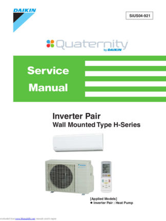 Daikin Air Conditioner Service Manual 91