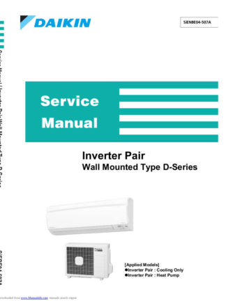 Daikin Air Conditioner Service Manual 94