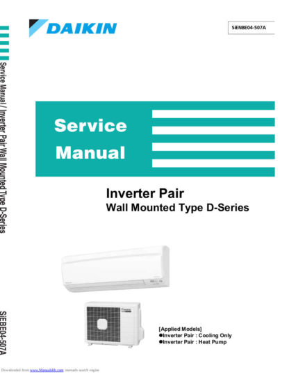 Daikin Air Conditioner Service Manual 94