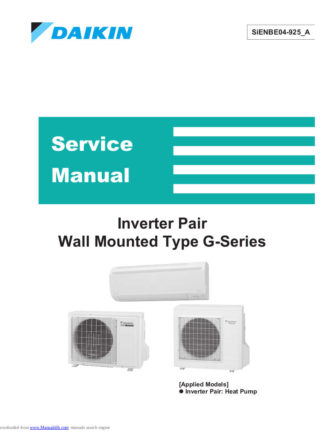 Daikin Air Conditioner Service Manual 96