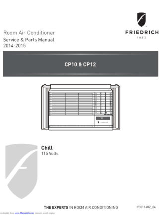 Friedrich Air Conditioner Service Manual 50