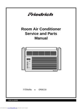 Friedrich Air Conditioner Service Manual 51