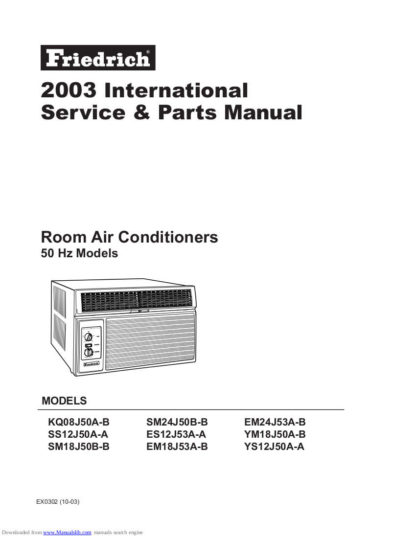Friedrich Air Conditioner Service Manual 59