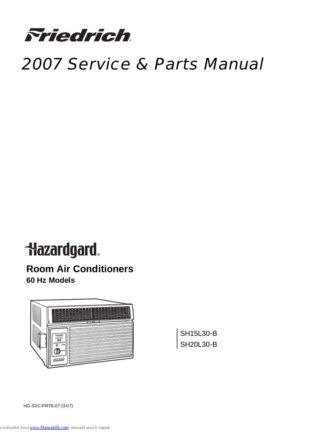 Friedrich Air Conditioner Service Manual 63