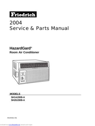 Friedrich Air Conditioner Service Manual 65