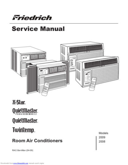 Friedrich Air Conditioner Service Manual 81