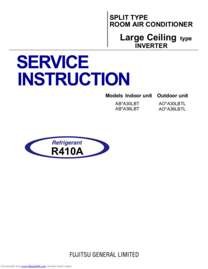 Fujitsu Air Conditioner Service Manual 15