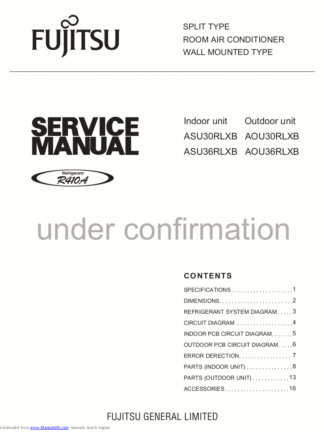 Fujitsu Air Conditioner Service Manual 113