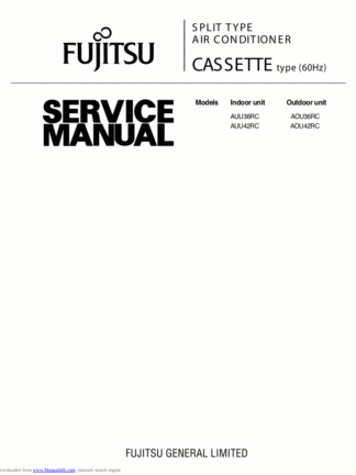 Fujitsu Air Conditioner Service Manual 114