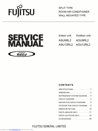 Fujitsu Air Conditioner Service Manual 118