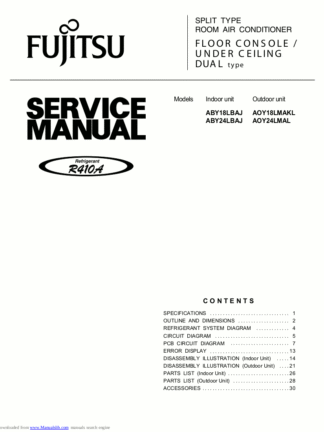 Fujitsu Air Conditioner Service Manual 24