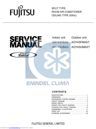 Fujitsu Air Conditioner Service Manual 29