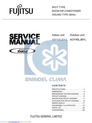 Fujitsu Air Conditioner Service Manual 30