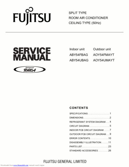 Fujitsu Air Conditioner Service Manual 31