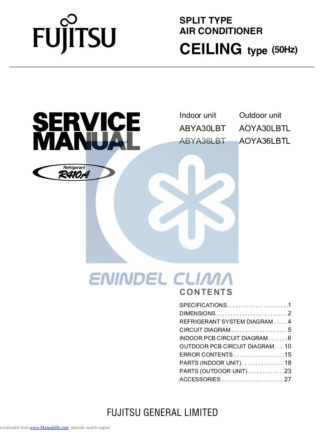 Fujitsu Air Conditioner Service Manual 32