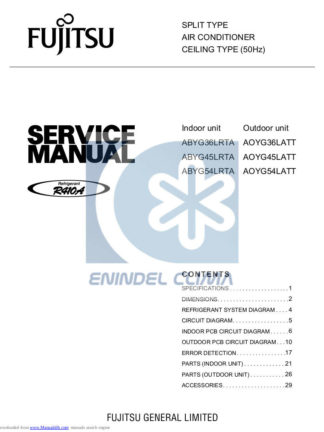 Fujitsu Air Conditioner Service Manual 41