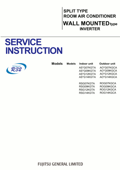 Fujitsu Air Conditioner Service Manual 51
