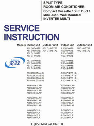 Fujitsu Air Conditioner Service Manual 52