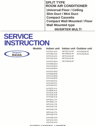 Fujitsu Air Conditioner Service Manual 53
