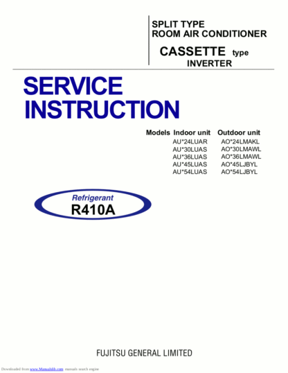 Fujitsu Air Conditioner Service Manual 57