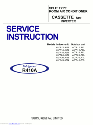 Fujitsu Air Conditioner Service Manual 59