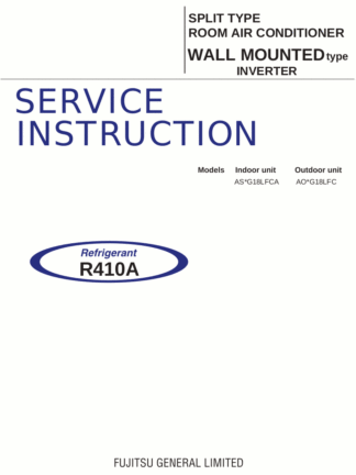 Fujitsu Air Conditioner Service Manual 63