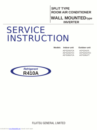 Fujitsu Air Conditioner Service Manual 64