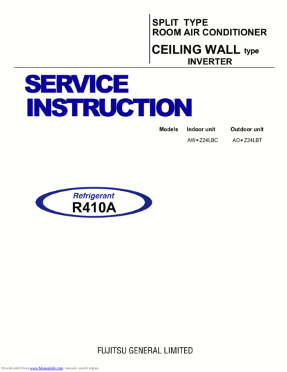 Fujitsu Air Conditioner Service Manual 66