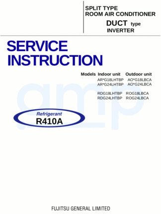 Fujitsu Air Conditioner Service Manual 73