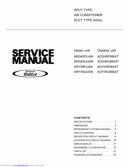 Fujitsu Air Conditioner Service Manual 80