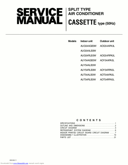 Fujitsu Air Conditioner Service Manual 81