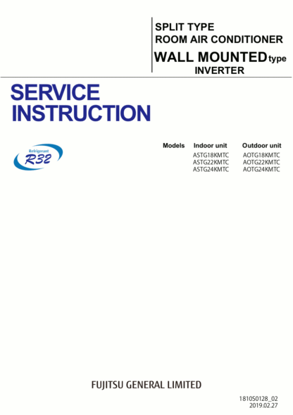 Fujitsu Air Conditioner Service Manual 94