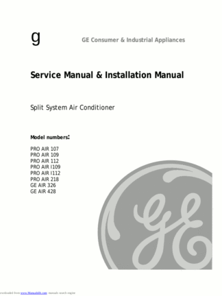 GE Air Conditioner Service Manual 05