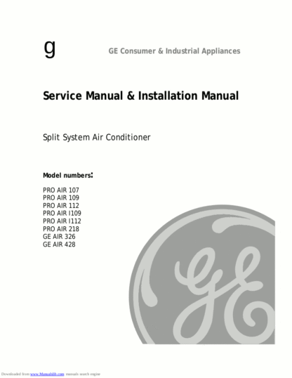 GE Air Conditioner Service Manual 05
